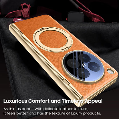360° Rotating kickstand Leather Case with MagSafe