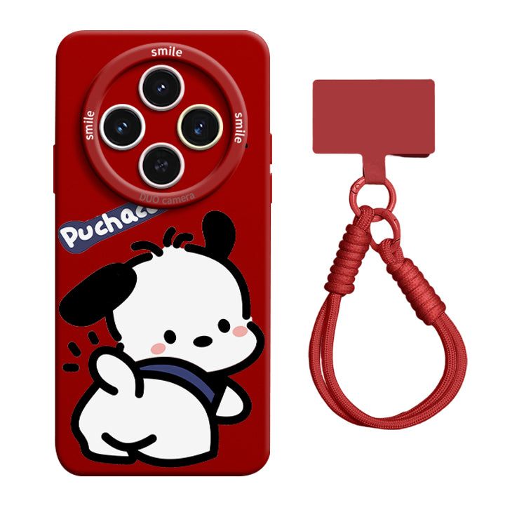 Pochacco Liquid Silicone Lanyard Case