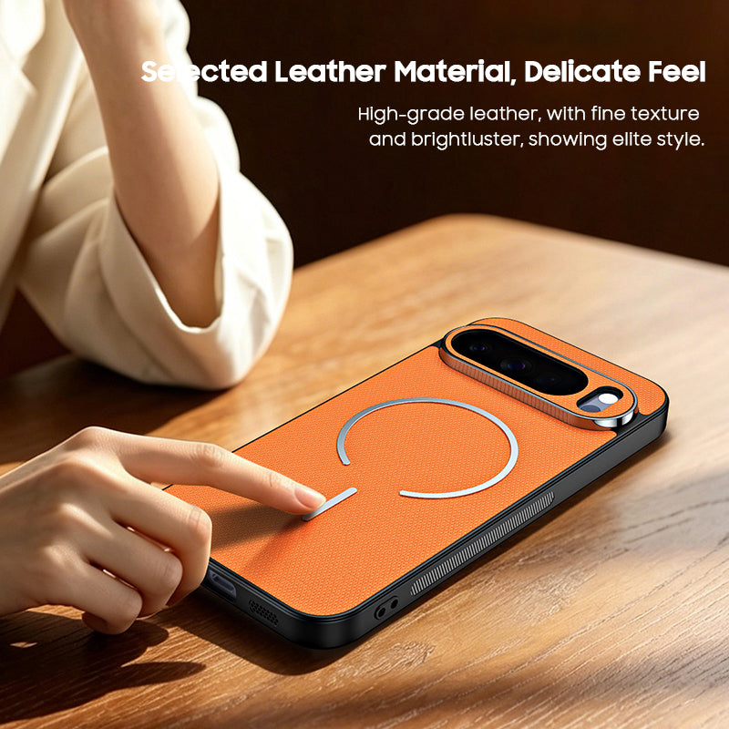 Woven Leather Case with MagSafe