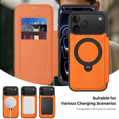 Rotating kickstand Leather Case with MagSafe