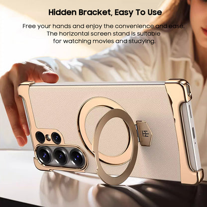 Foldable Stand Leather Case with MagSafe