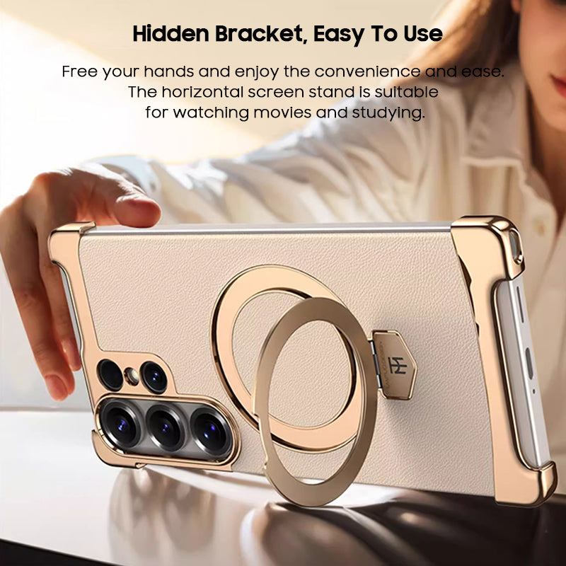 Foldable Stand Leather Case with MagSafe