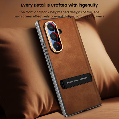 Retro Flip Leather Case with Kickstand