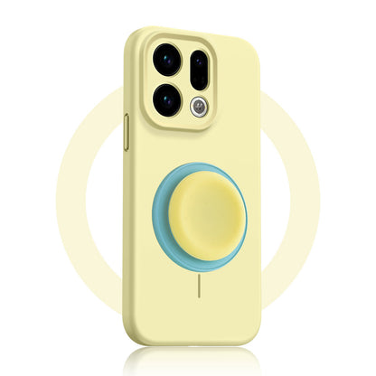 Solid Color Liquid Silicone Case with Kickstand