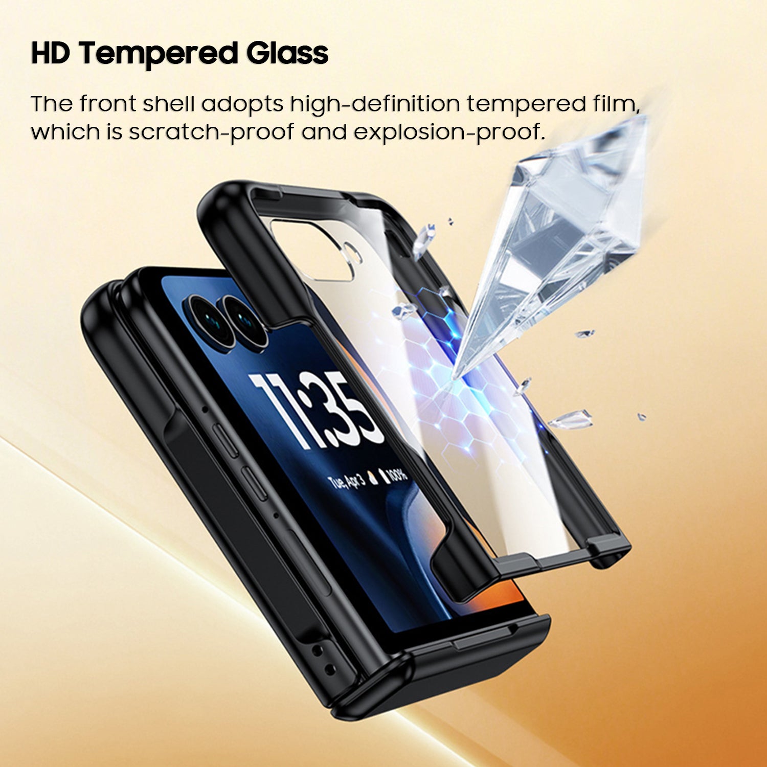 Full Hinge Protector Magnetic Ring Kickstand Case