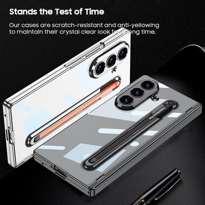 Integrated Pen Slot Transparent Case
