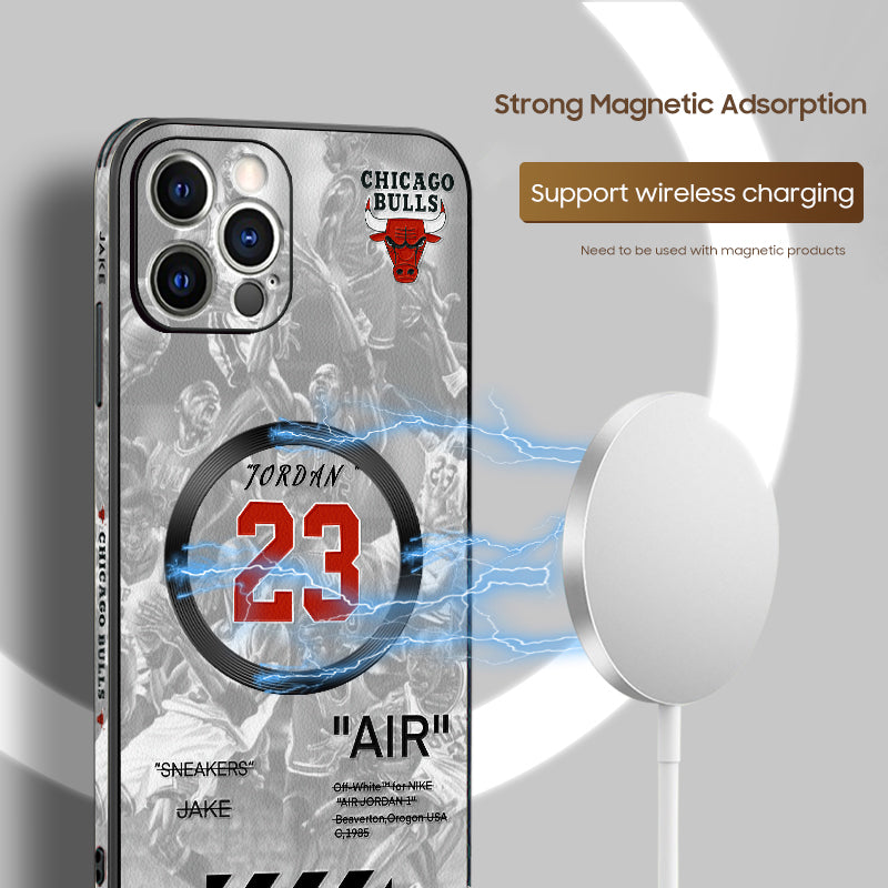 iPhone MagSafe Series | Original Design "NBA LeBron James" Leather Phone Case