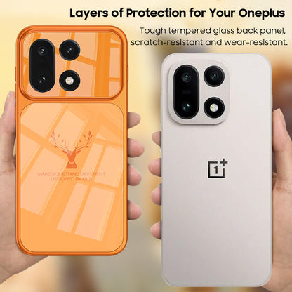 Elk Pattern Frosted Glass Case