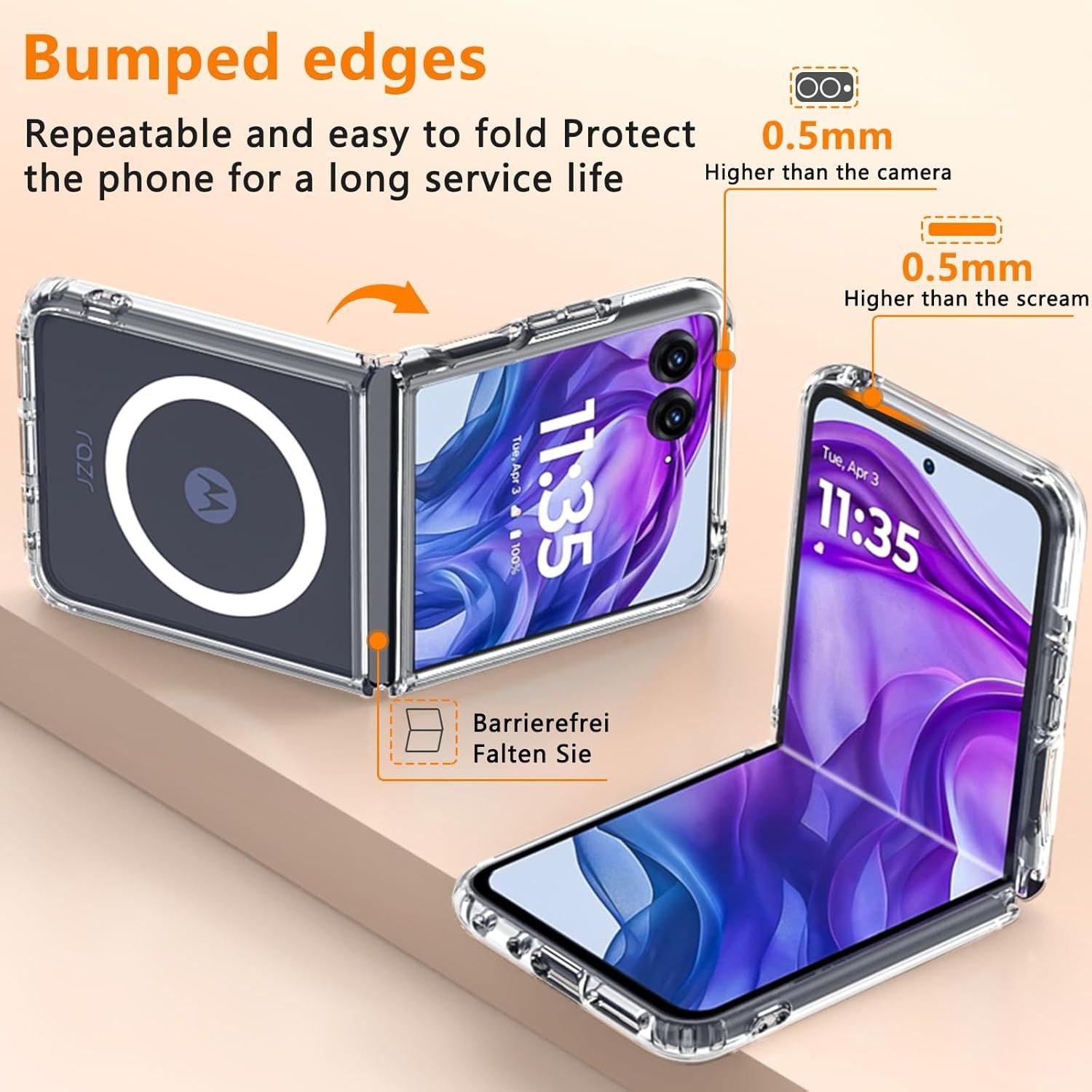 Airbag Anti-Fall Clear Case with MagSafe