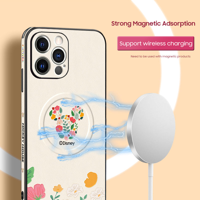 iPhone MagSafe Series | Original Design "Disney" Cartoon Leather Phone Case
