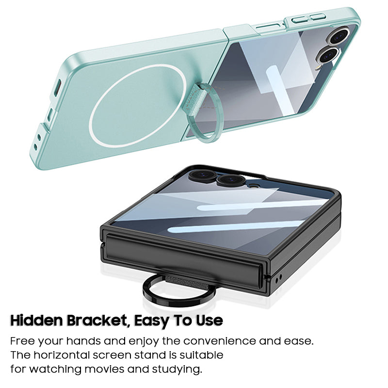 Ring Buckle Stand Anti-Fall Case with MagSafe