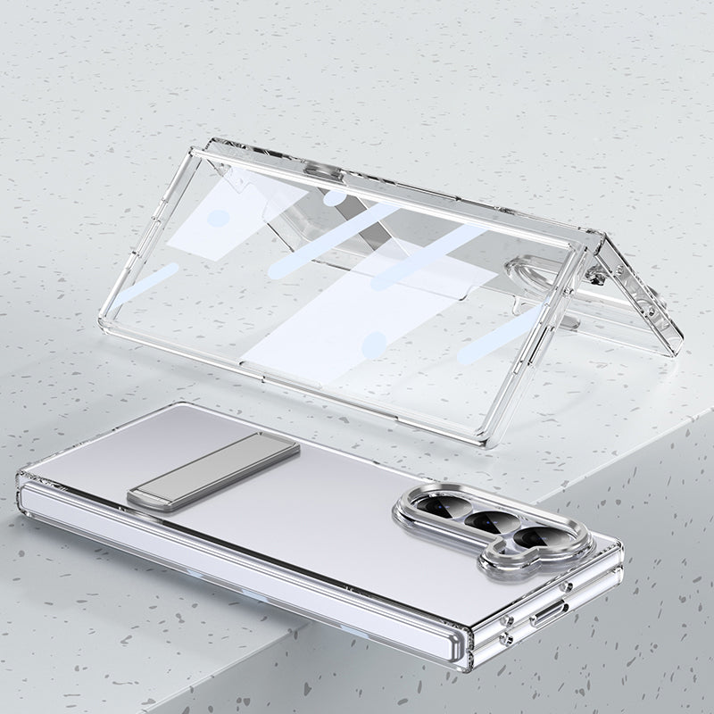 Samsung Galaxy Z Fold Series | HD Transparent Mobile Phone Case with Stand