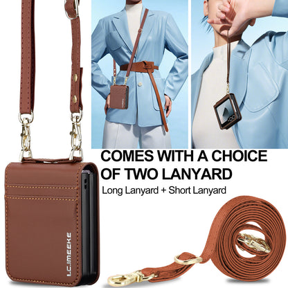 Fashionable Crossbody Card Cell Leather Case