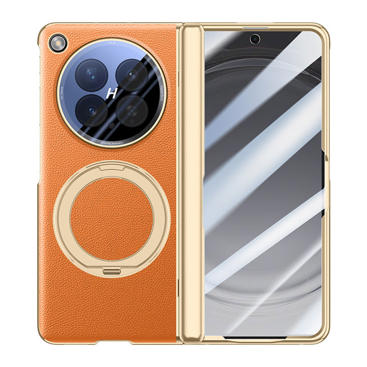 360° Rotating kickstand Leather Case with MagSafe