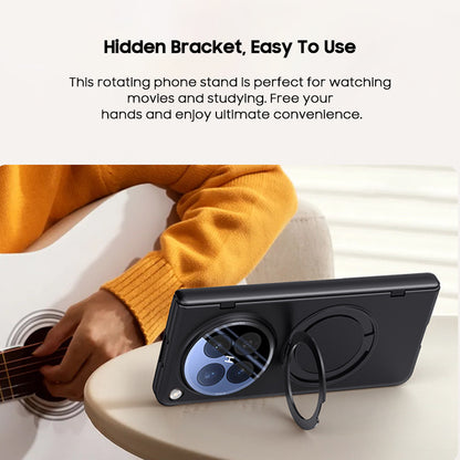 Rotating Magnet Ring Frosted Case with MagSafe