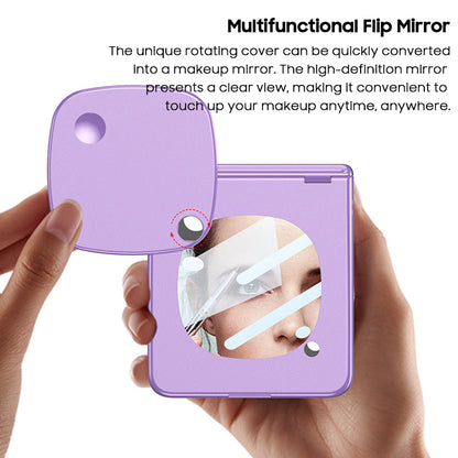 Frosted Case with Makeup Mirror
