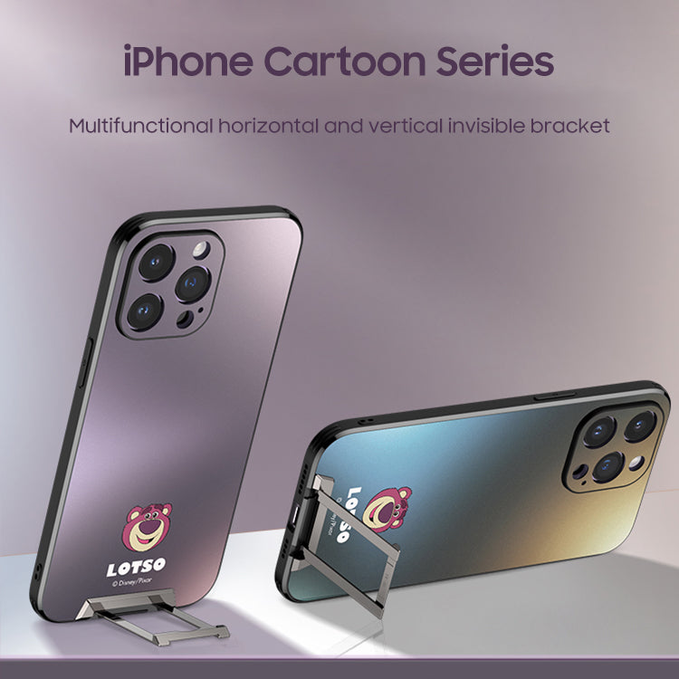 iPhone Invisible Bracket Series | "Disney" Cartoon Matte Phone Case