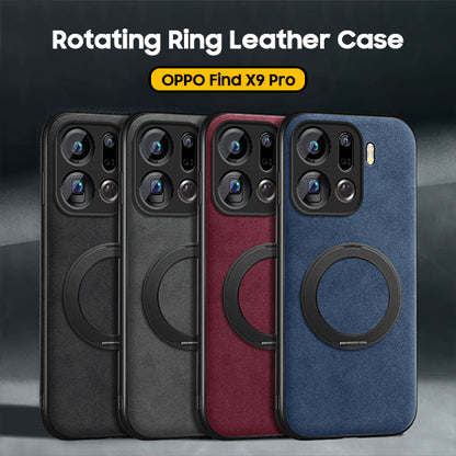 Rotating Ring Leather Case
