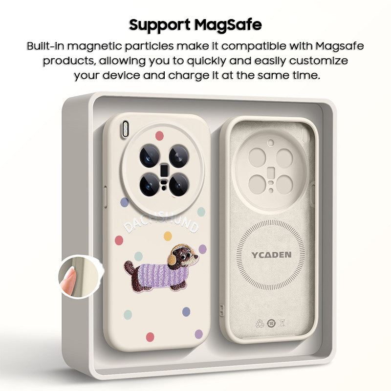 Dachshund Liquid Silicone Lanyard Case