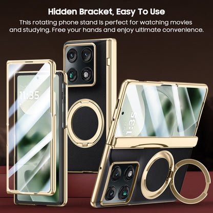 360° Rotating kickstand Leather Case with MagSafe