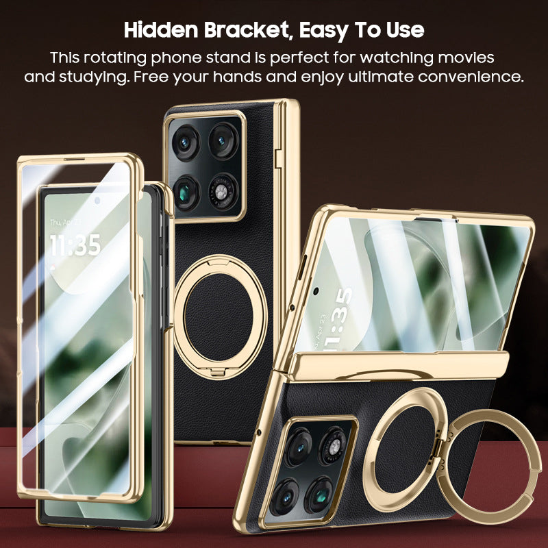 360° Rotating kickstand Leather Case with MagSafe