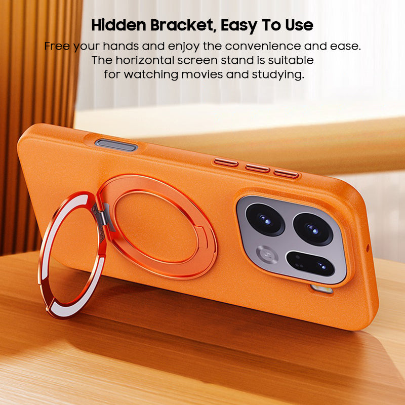 Rock Sand Material Ring Holder Case with MagSafe