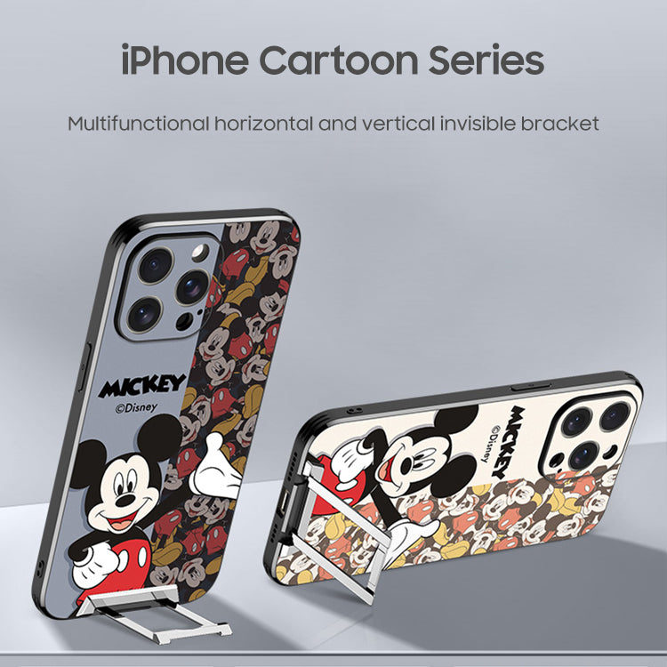 iPhone Invisible Bracket Series | "Disney" Cartoon Matte Phone Case