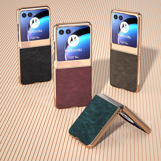 Motorola Series | Business Electroplated Leather Case