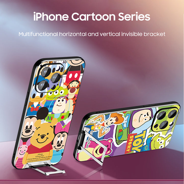 iPhone Invisible Bracket Series | "Toy Story" Cartoon Matte Phone Case