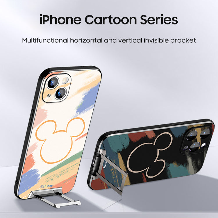 iPhone Invisible Bracket Series | "Disney" Cartoon Matte Phone Case