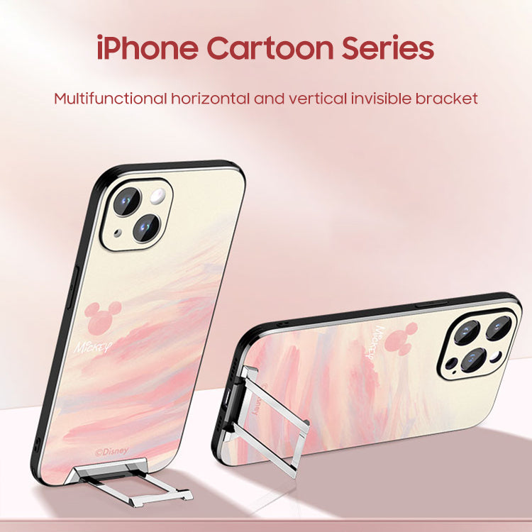 iPhone Invisible Bracket Series | "Disney" Cartoon Matte Phone Case