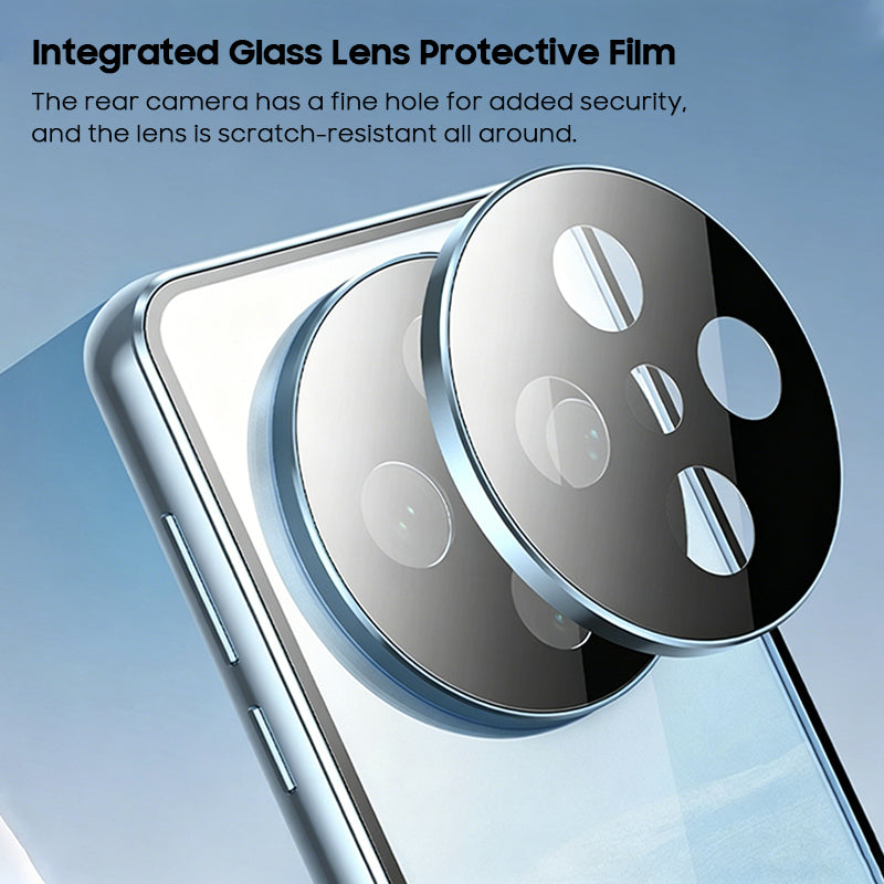 Metal Magnetic Frame Double-Sided Glass Case