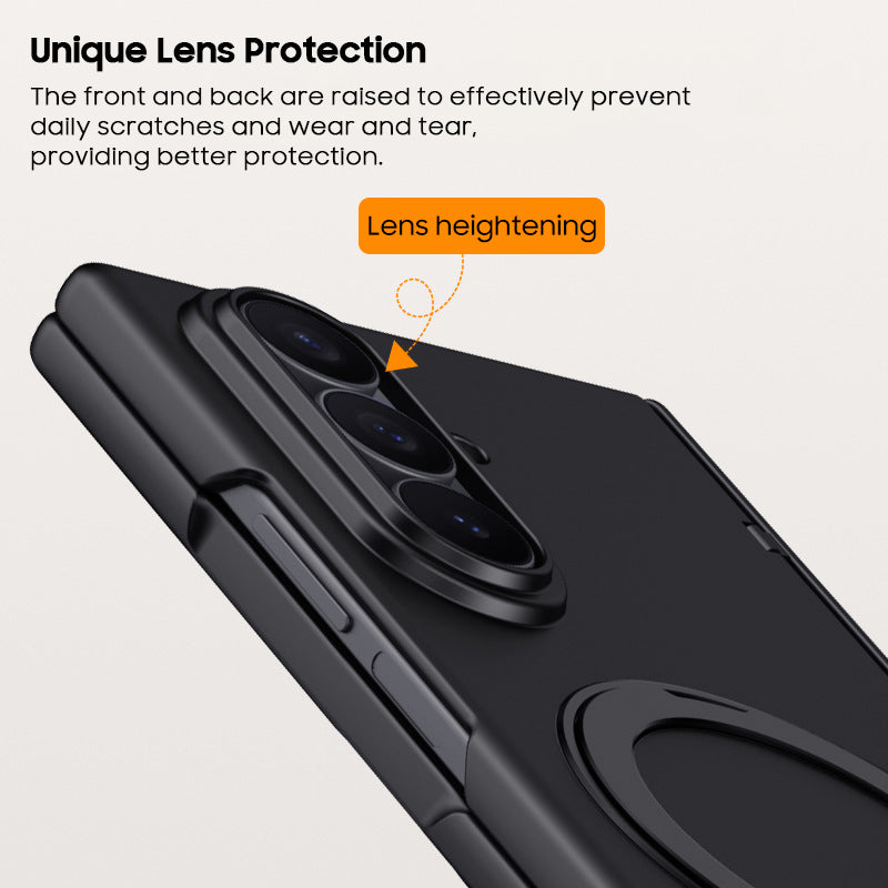 Rotating Magnet Ring Frosted Case with MagSafe