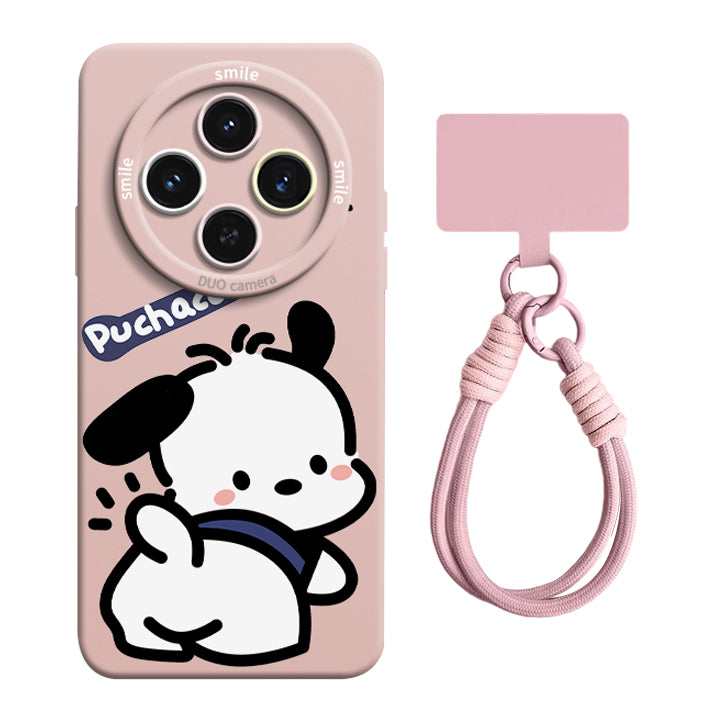 Pochacco Liquid Silicone Lanyard Case