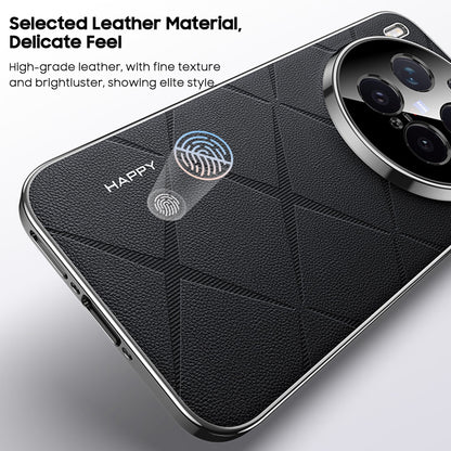 Electroplated Frame Business Leather Case