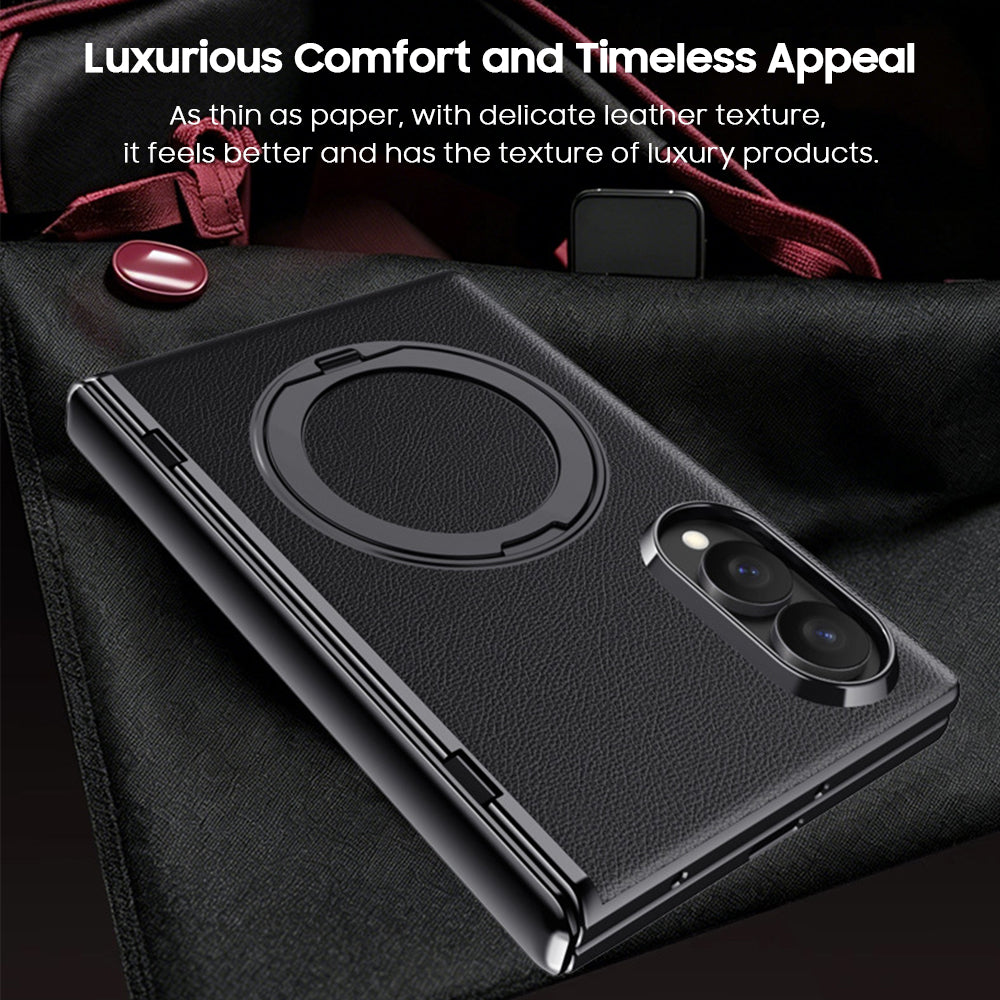 360° Rotating kickstand Leather Case with MagSafe