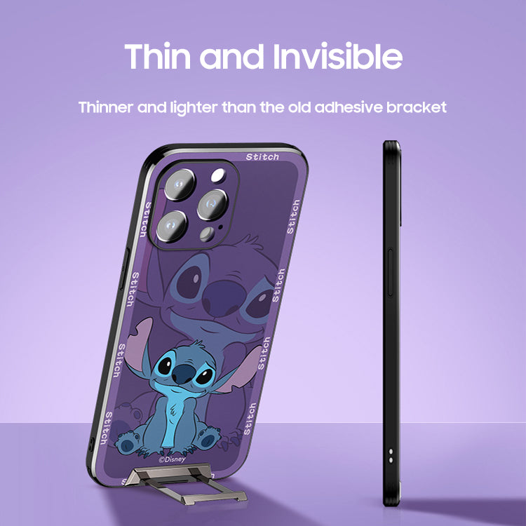 iPhone Invisible Bracket Series | "Disney Stitch" Cartoon Matte Phone Case