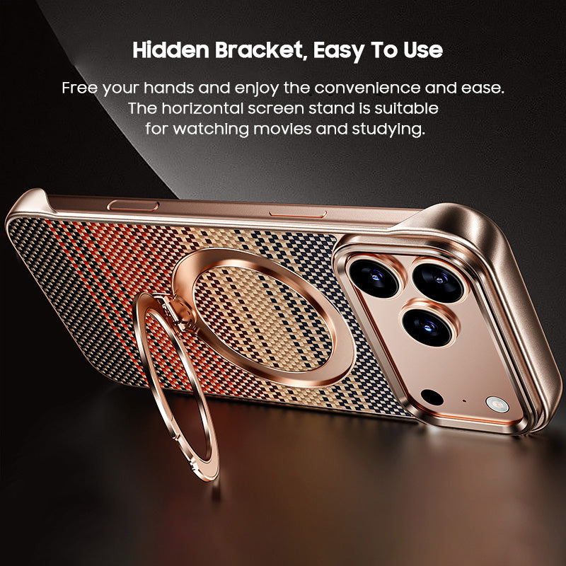 Printed Carbon Fiber Matte Case with MagSafe