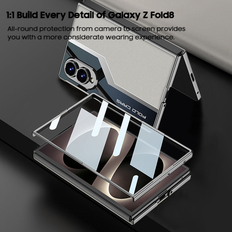 Sci-Fi Design Electroplated Leather Stitching Case