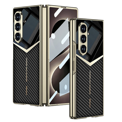 Fashionable Electroplated Stitching Leather Case