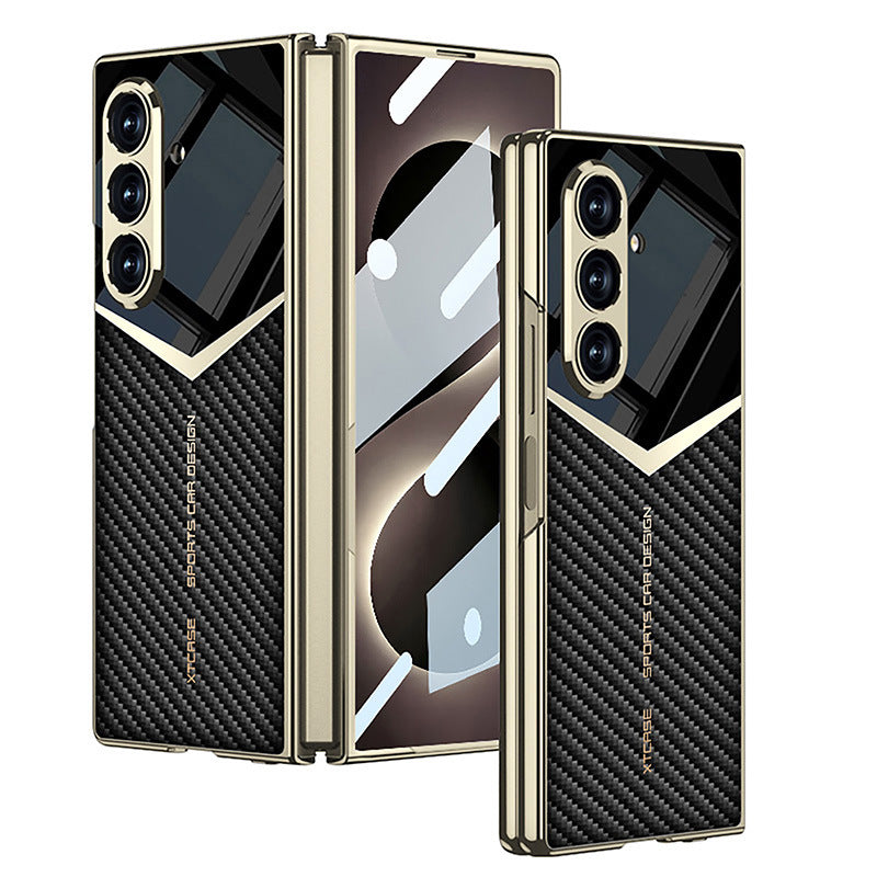 Fashionable Electroplated Stitching Leather Case