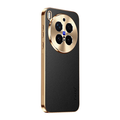 Electroplated Gold-Edged Leather Case