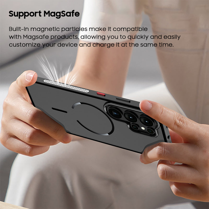 Single-Sided Buckle Metal Frame Case with MagSafe