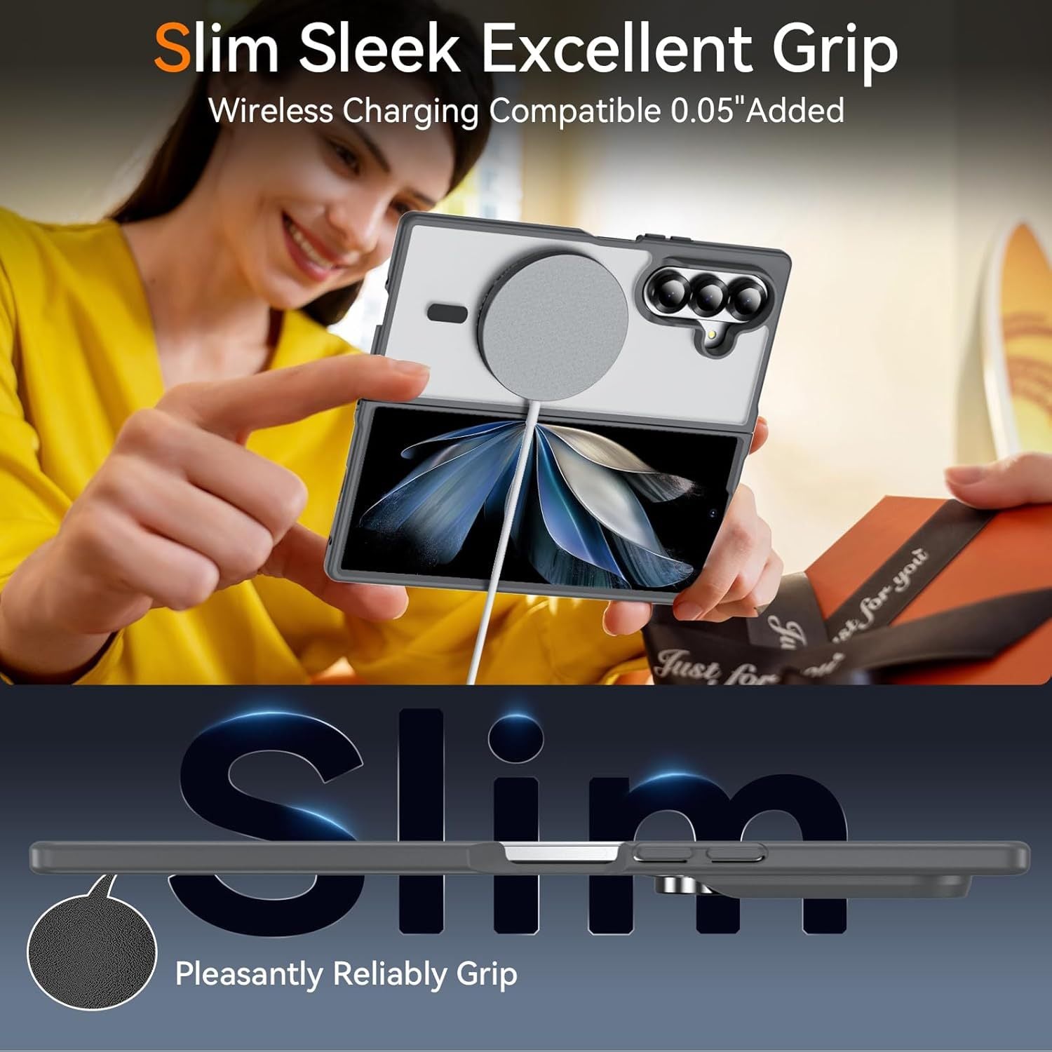 Translucent Skin-Feel Frosted Case with MagSafe