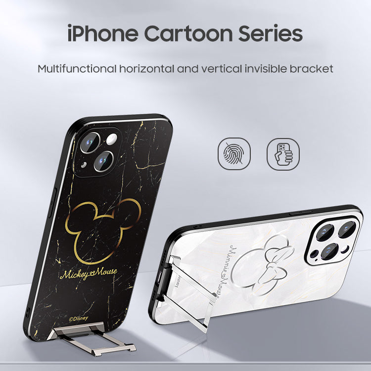 iPhone Invisible Bracket Series | "Disney" Cartoon Matte Phone Case