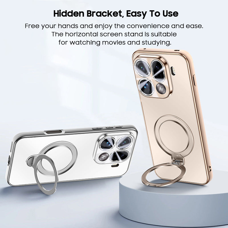Rotating Magnet Stand Frosted Case with MagSafe