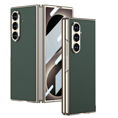 Folding Screen Electroplated Leather Case