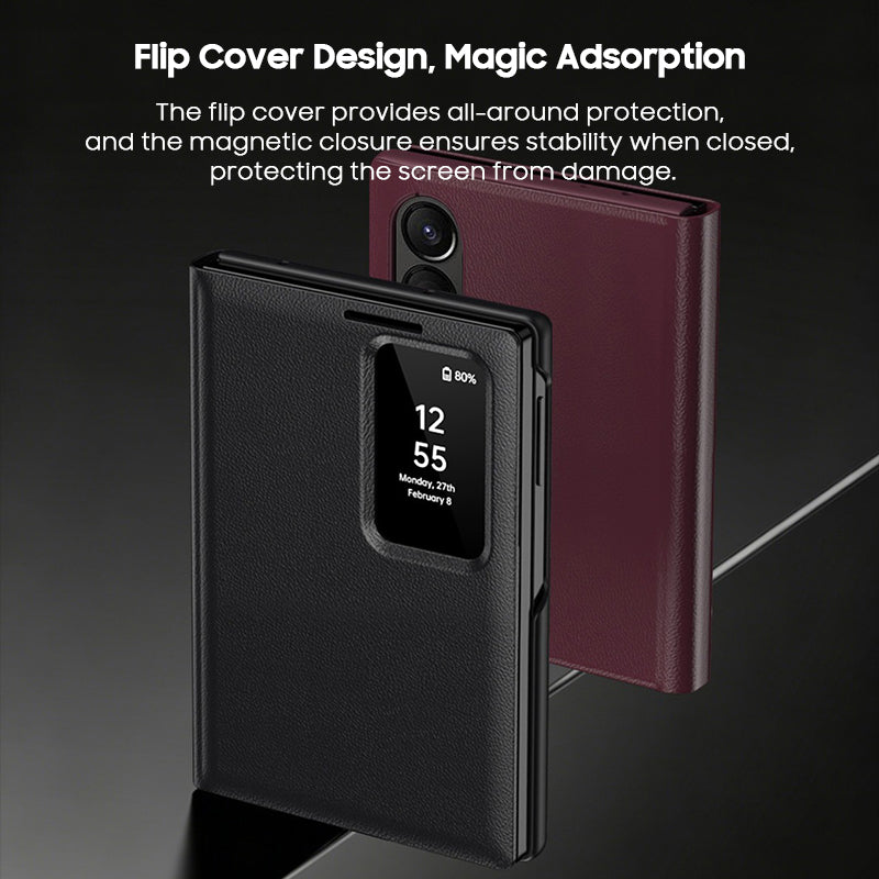 Folding Flip Leather Case