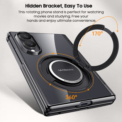 Electroplated Magnetic Ring Kickstand Protective Case