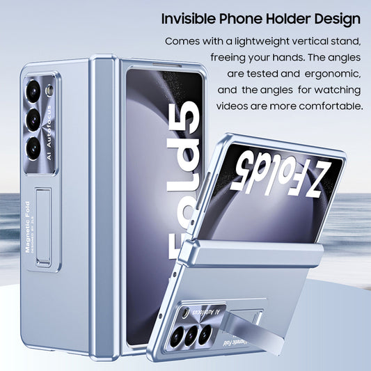 Serie Samsung | Funda para teléfono con bisagra magnética galvanizada serie Galaxy Z Fold5